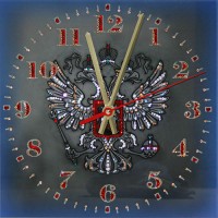 Часы с кристаллами Swarovski "Герб РФ"