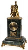 Бронзовые настольные часы "Диана-Богиня охоты" выс.37см